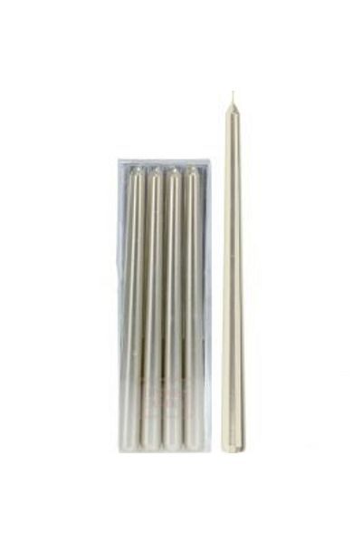 Homelux Set 4 Lumânări 2,2x30 cm, Timp Ardere 8 Ore, Auriu