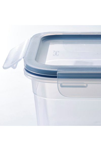 rexa Food container with lid, square/plastic, 750 ml