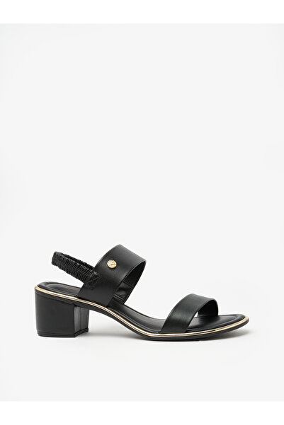 Beira Rio Ladies Mid Heel Sandals Black | Made In Brazil