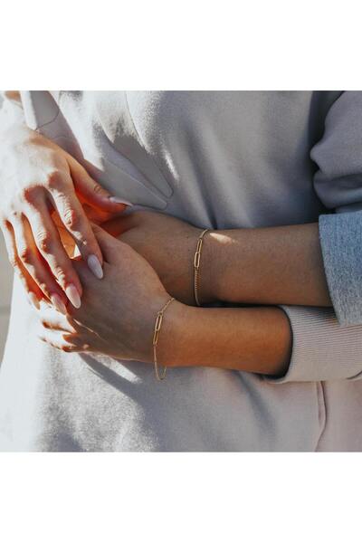 Wind Silver Biri Sana Biri Ona Çift Bilekliği 925 Ayar