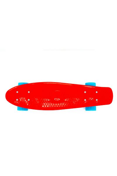 Maxtar Chase skateboard, red with turquoise, 57x15 cm