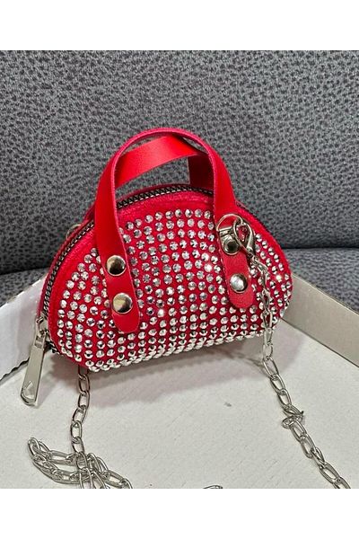 ÇANTA Hand Bag Red Children's Mini Coin Bag Gift Colorful Bag 7 X10Cm