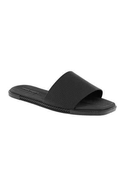 Moleca Ladies Flat Sandals Black | Made In Brazil
