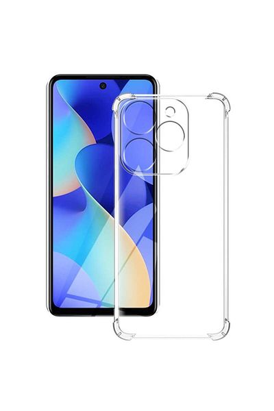 SKYDDAR INNOVATION Cover for Tecno Spark 20 Pro, Shockproof Clear from Silicon Slim, Transparent, sticker set