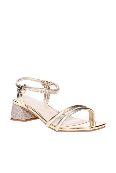 Molekinha Pre Teen Girls Sandals With Back Strap Golden | Made In Brazil
