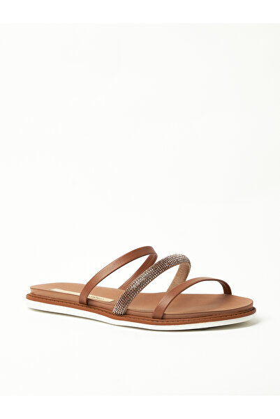 Moleca Ladies Flat Sandals Camel | Made In Brazil