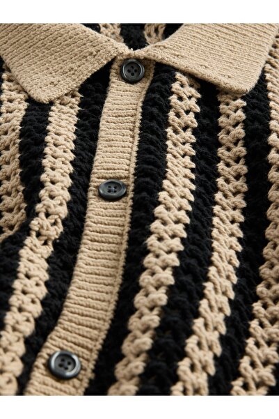 GAP Erkek Siyah Mesh Örgü Gömlek