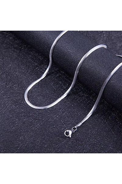 Siya Silver Tarnish Free Steel Italian Chain Necklace - 45 Cm/3Mm