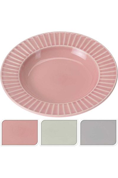 Homelux Deep Plate 23cm, Ceramic, Available in 3 Colors