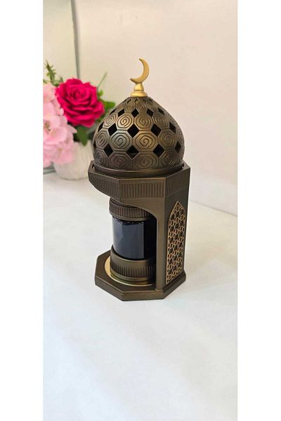 D&H Damanhoor Elegant Incense Bakhoor Burner Set With Storage Bowl & Magnetic Cover