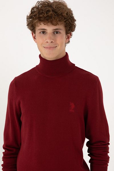 U.S. Polo Assn. Men's Slim Fit Turtleneck Basic Sweater 50288884-Vr014