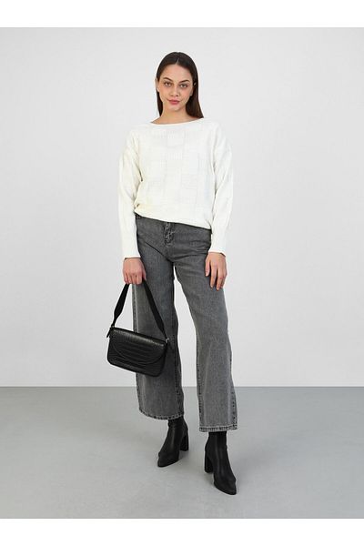 Por La Cara Knitwear tunic - bone - por la cara