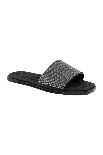 Moleca Ladies Flat Sandals Black | Made In Brazil