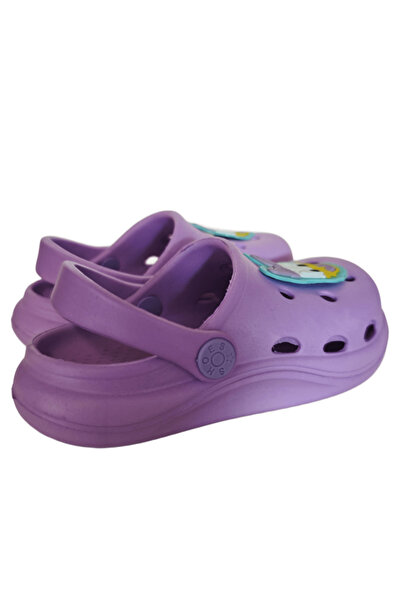 Famele's Cross Anatomical Duck Figure Lilac Eva Beach Sea Daily Children's Slippers