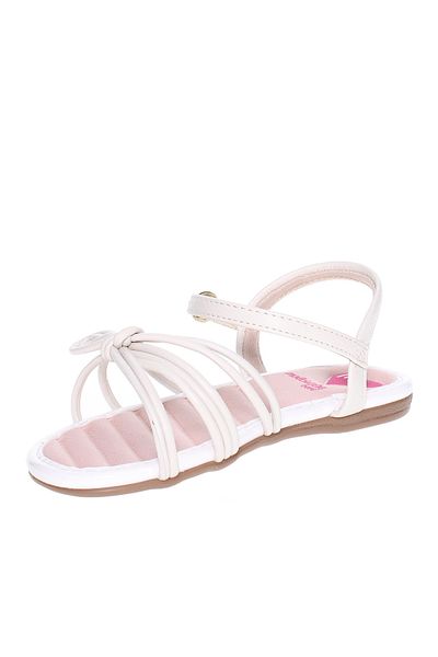 Molekinha Infant Girls Sandals With Back Strap Off White | Made In Brazil