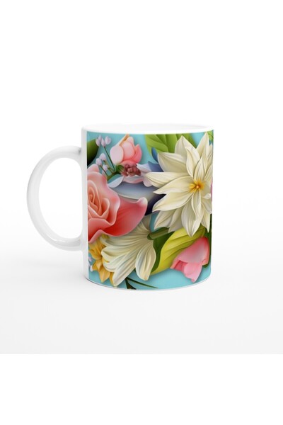 MESCHAIN كوب على شكل حديقة زهور الباستيل