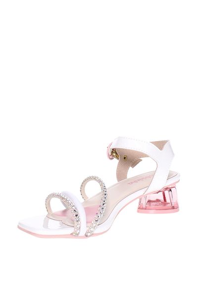 Molekinha Pre Teen Girls Sandals With Back Strap White | Made In Brazil