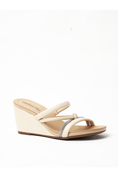 Beira Rio Ladies Wedge Sandals Cream | Made In Brazil