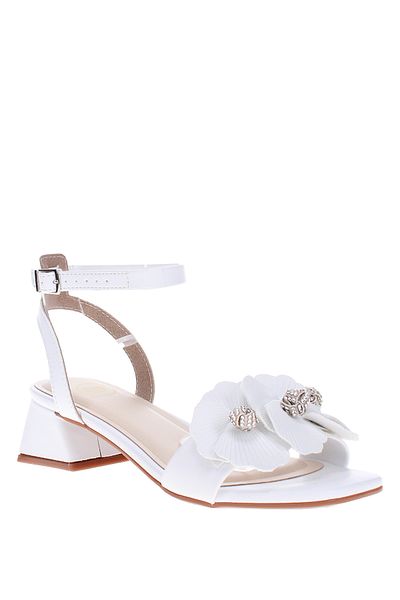 Molekinha Pre Teen Girls Sandals With Back Strap White | Made In Brazil