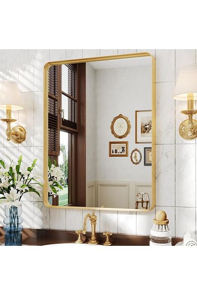Antoks Decorative wall mirror, gold, 55x75cm, Antoks