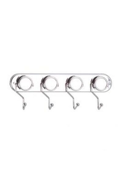 Homelux Metal door hanger 4 silver hooks
