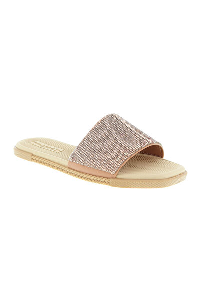 Moleca Ladies Flat Sandals Beige | Made In Brazil