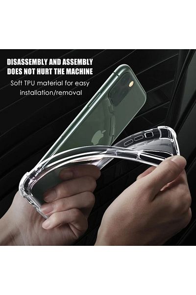SKYDDAR INNOVATION Case for iPhone 12 Pro, Shockproof Clear from Silicone Slim, Transparent, sticker set