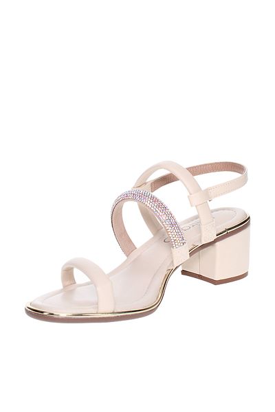 Beira Rio Ladies Mid Heel Sandals White | Made In Brazil