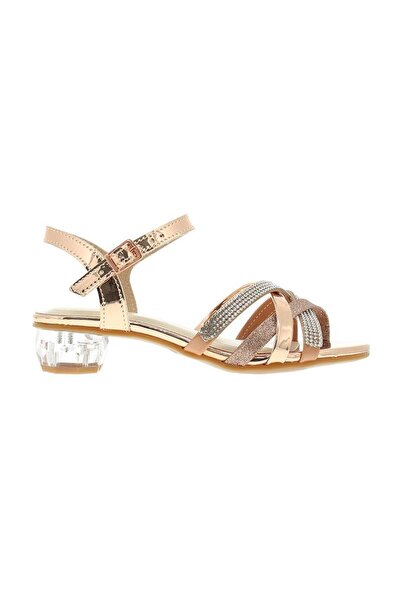 Molekinha Girls Sandals With Back Strap Gold | Made In Brazil
