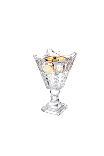 Dania Crystal incense burner with gold decor