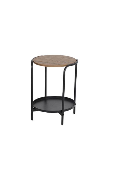 rexa Natural Wood Top With Black Metal Frame Simple