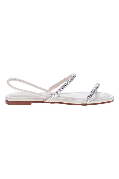 VİZZANO Vizzano Ladies Flat Sandals White | Made In Brazil