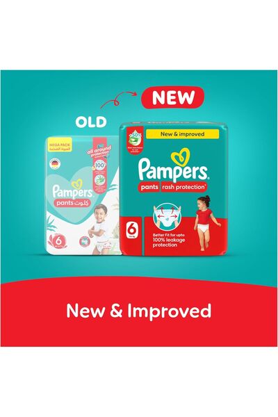 Pampers Pants, Rash Protection, Size 6, 16+ Kg, Giga Box, 168 Count