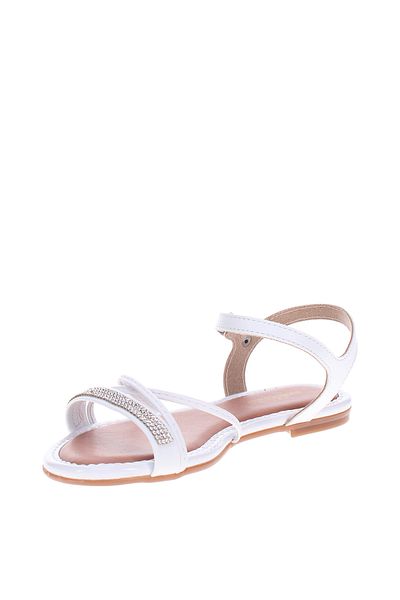 Molekinha Junior Girls Sandals With Back Strap White | Made In Brazil