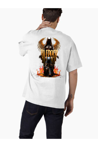 COMVİCHO تي شيرت كبير الحجم مطبوع بتصميم streetwear25 للجنسين
