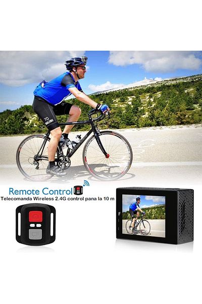 Smart Vibe AKASO® BRAVE4 UHD 4K/30FPS/20MP WiFi Sports Video Camera, Two Batteries, 5X Digital Zoom, Accessories