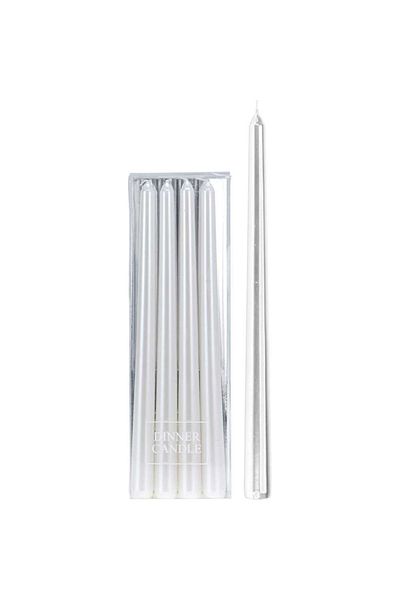 Homelux Set 4 lumânări 2,2x30 cm, timp de ardere 8 ore, albe