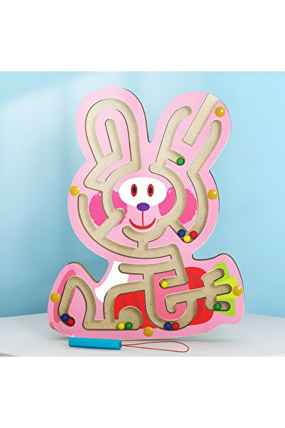 rexa لعبة ألغاز متاهة الحلزون المغناطيسية الخشبية - لعبة تعليمية للأطفال