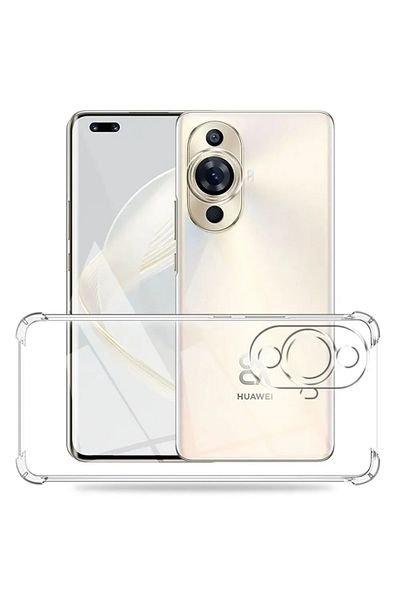 SKYDDAR INNOVATION Case for Huawei nova 11 / nova 12s, Shockproof Clear from Silicone Slim, Transparent, sticker set