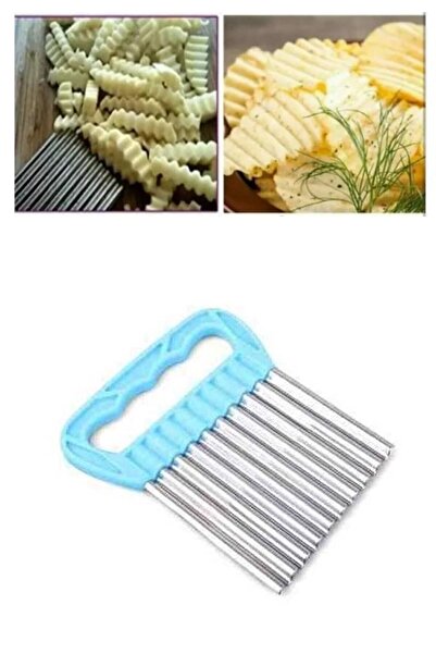 TUMU LIFE Paslanmaz Çelik Pratik Patates Dilimleyici Cipser Meyve Dilimleyici...