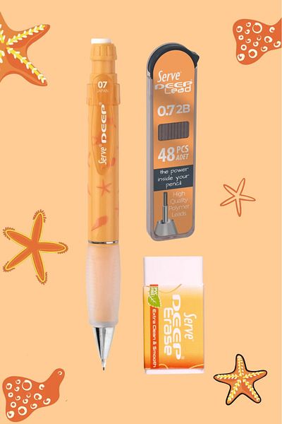 tüftürük Serve Gift Set - Notebook, Serve Deep Tip Pen, Eraser,