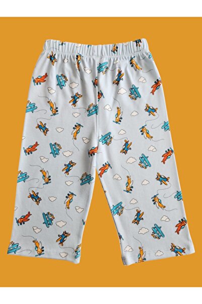 çamaşır bahçesi kendinize iyi bakın Set Capri pentru băiat 100% bumbac # printedchildcapritakim # cloudpatternlitakım # grădina de rufe