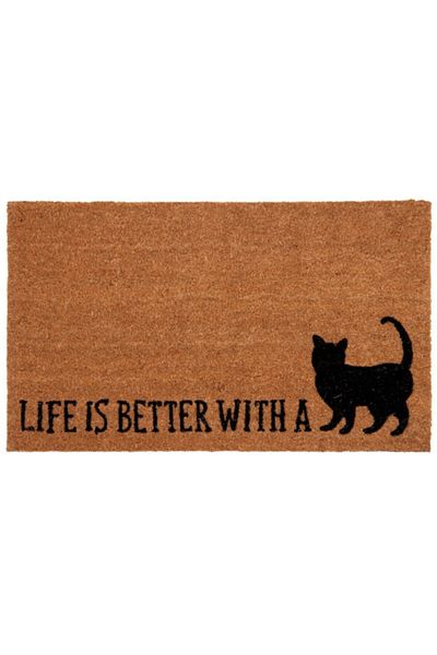 Clayre & Eef Covoras casa antiderapant cocos cauciuc Cat 75x45x1 cm