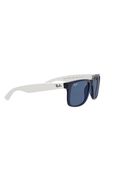 Ray-Ban Ray-Ban Justin RB4165 651180 – Sunglasses, Matte Transparent Blue, Dark Blue Lenses