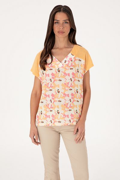 U.S. Polo Assn. Women's Orange T-Shirt 50301043-Vr202