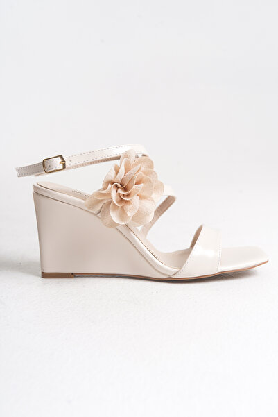 MARSEDO Nagy Women's Wedge Heel Strappy Daily Sandals Beige