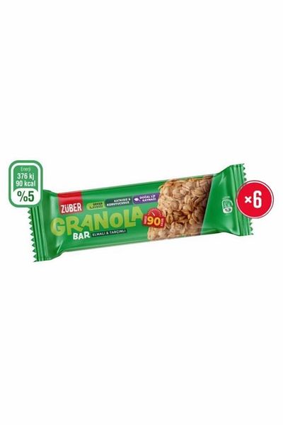 Züber Granola Bar with Apple & Cinnamon 25Gr