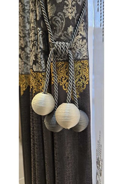 Perdehome -Perde Aksesuarı Saten 4 top Brocol