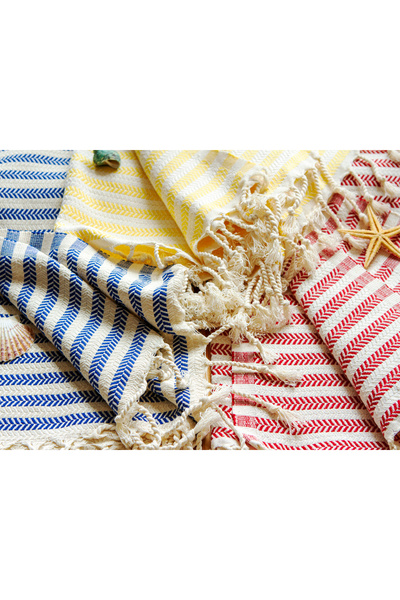 CHIMARIVA Sergeant Patterned Peshtemal – Oversize Turkish Beach Towel – Bath Towel