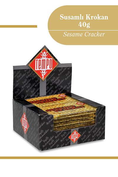 Tempo Şekerleme كروكان السمسم 40 جرام × 12 قطعة